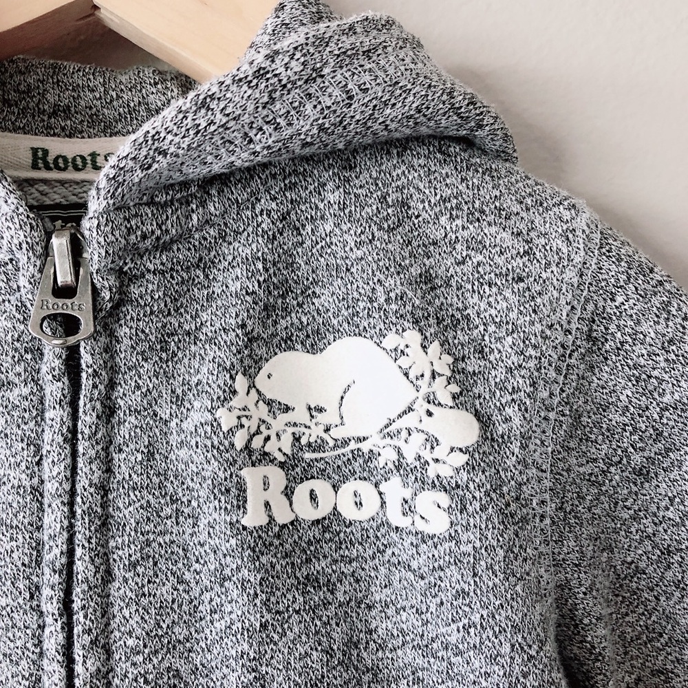 Roots Kids Gray Hoodie 18-24m XL - Picture 6 of 12